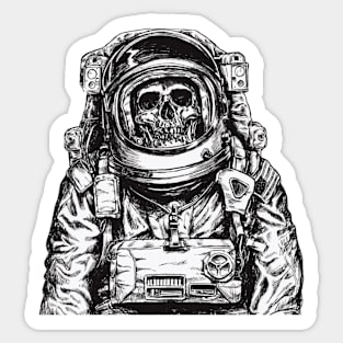 Skull Astronaut Sticker